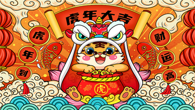 2022虎年新年快乐壁纸(2)