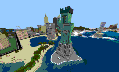 我的世界（火炮模组和新奥肖尔城地图）(1)