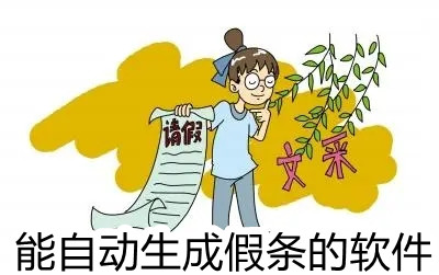 能自动生成假条的软件