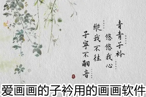 爱画画的子衿用的画画软件