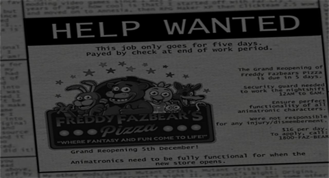 玩具熊的午夜后宫五夜诡守(1)