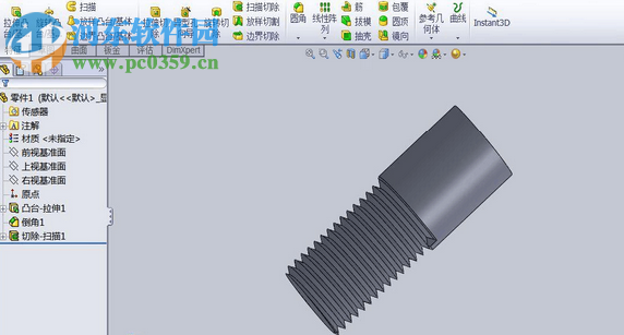 solidworks怎么画螺纹?solidworks绘制螺纹的方法