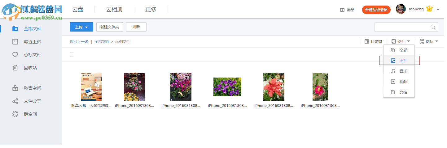 天翼云盘如何筛选文件?天翼云盘自定义筛选文件的方法