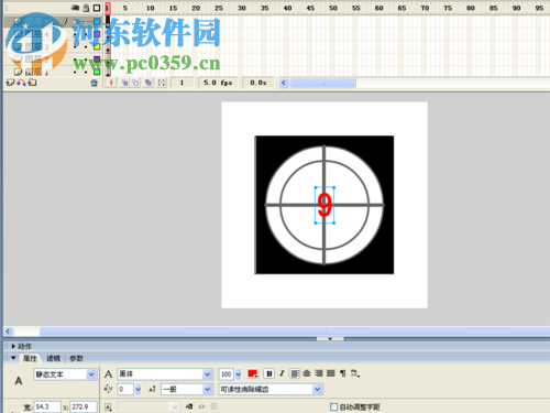 使用flash制作倒计时动画的教程