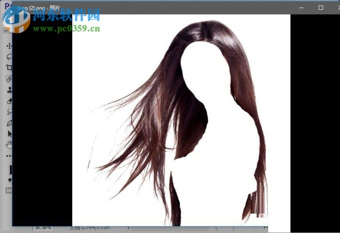 ps通道头发抠图教程