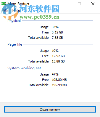 Mem Reduct设置为中文的方法