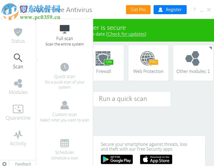 Avira Free Antivirus(小红伞杀毒软件)的使用方法