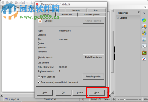 打开libreoffice impress左侧slides预览区域的方法