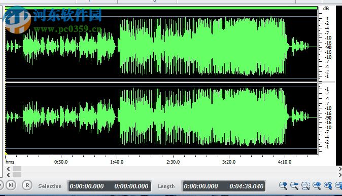 Free Audio Editor剪切音频文件的方法