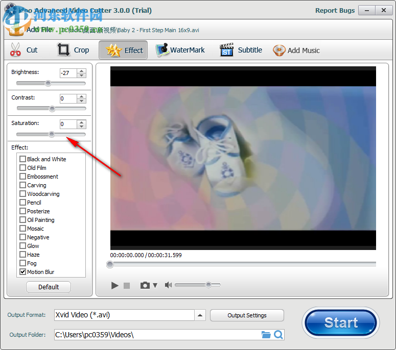 idoo Video Cutter给视频添加特效的方法