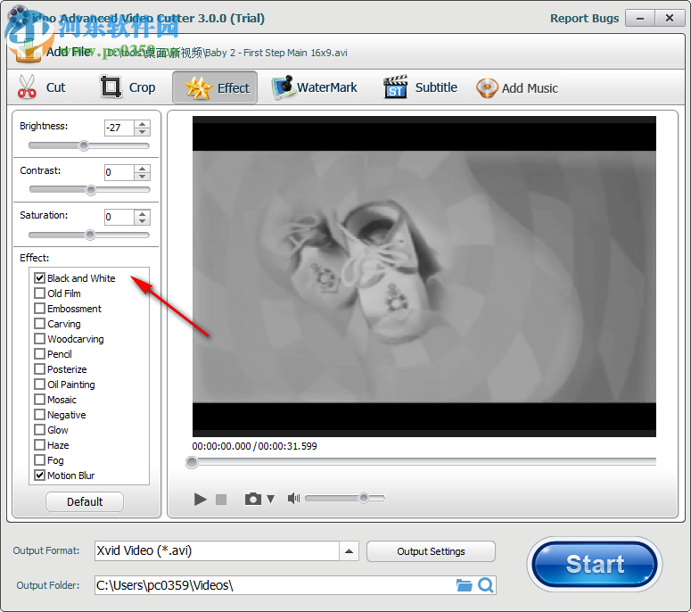 idoo Video Cutter给视频添加特效的方法