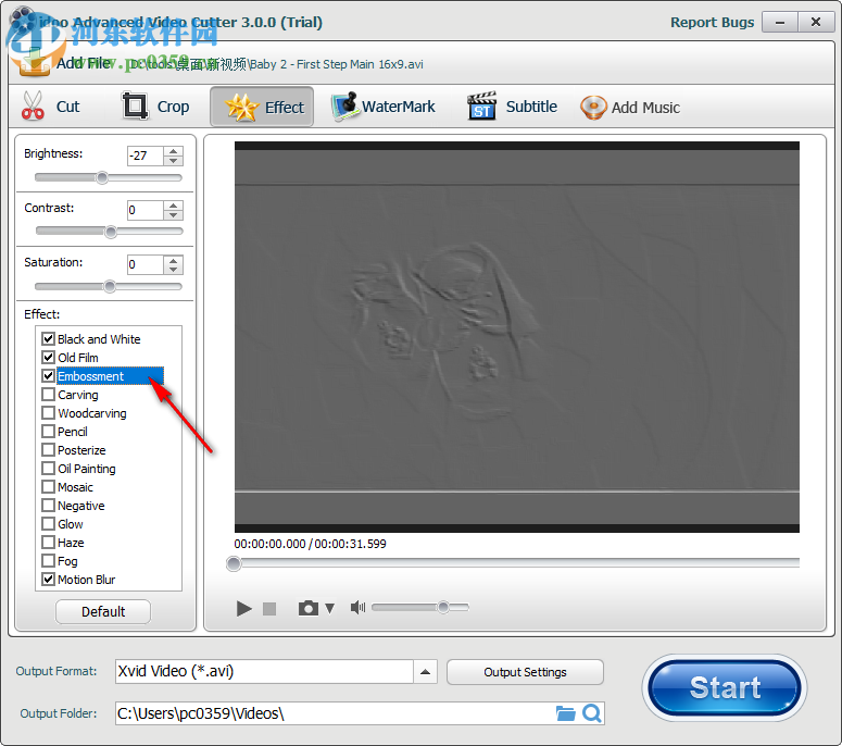 idoo Video Cutter给视频添加特效的方法