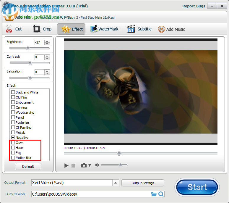 idoo Video Cutter给视频添加特效的方法