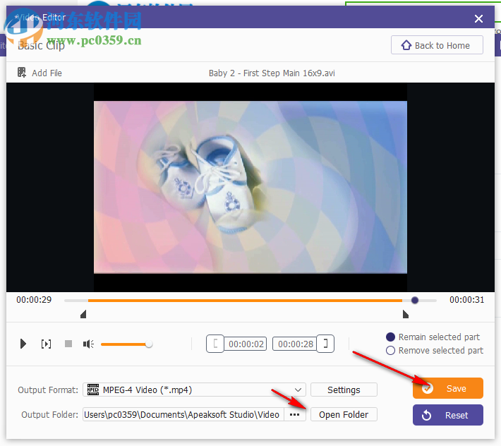 Apeaksoft Video Editor剪切视频的方法