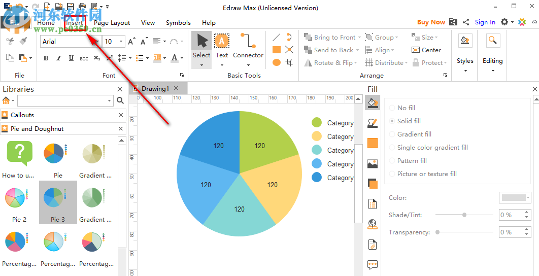 EDraw Flowchart Software如何在图表中插入二维码
