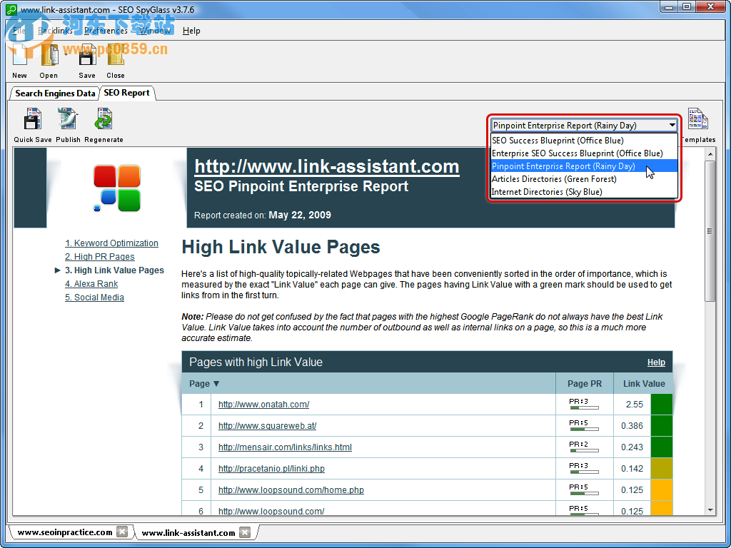 SEO SpyGlass(网站SEO分析)