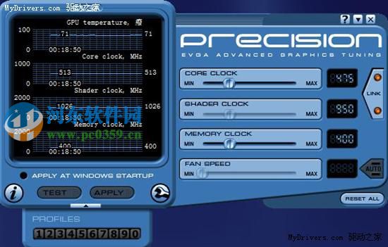 NVIDIA显卡超频工具(EVGA Precision) 5.3.11 官方版