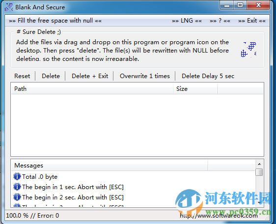 Blank And Secure(文件粉碎删除工具)