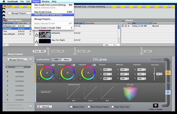 LiveGrade Mac版 3.3.1