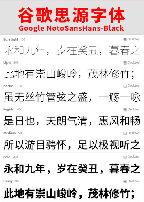 思源黑体 Mac版 1.0