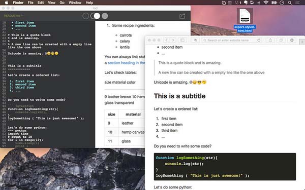 Markdown编辑工具Mac版 1.1.0