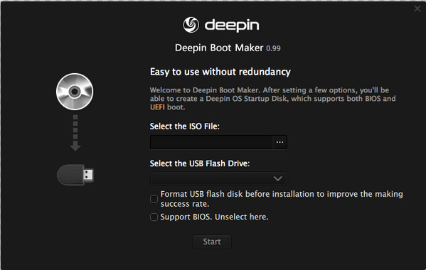 深度启动盘制作工具Mac版 0.99