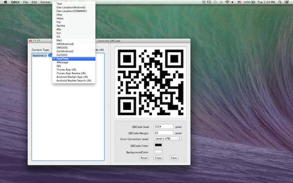 二维码生成器Mac版 1.1