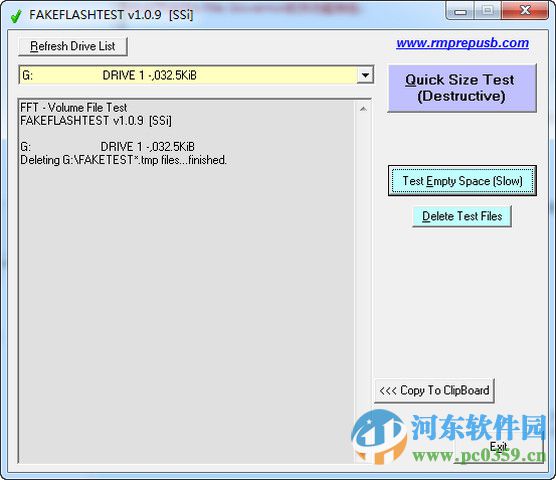 FakeFlashTest(闪存容量检测) 1.0.9 绿色版