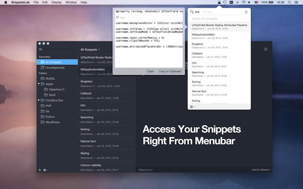 SnippetsLab for mac版 1.6