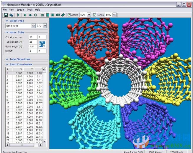 Nanotube Modeler(碳纳米管画图软件) 1.7.9 绿色版