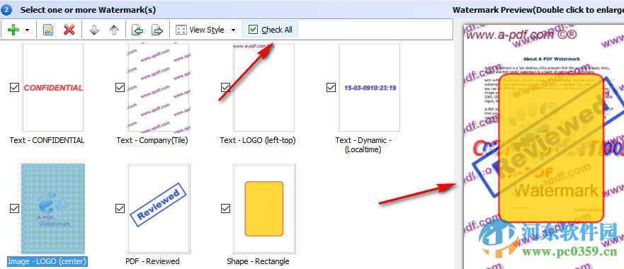 A-PDF Watermark(水印软件)下载 4.7.6 绿色便携版