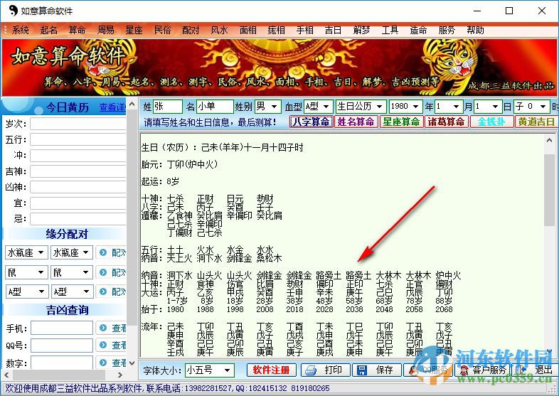 如意算命软件下载 1.0 绿色特别版