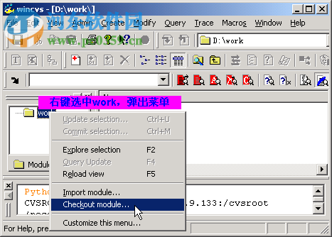 wincvs(代码版本控制软件) 1.3 最新中文版版