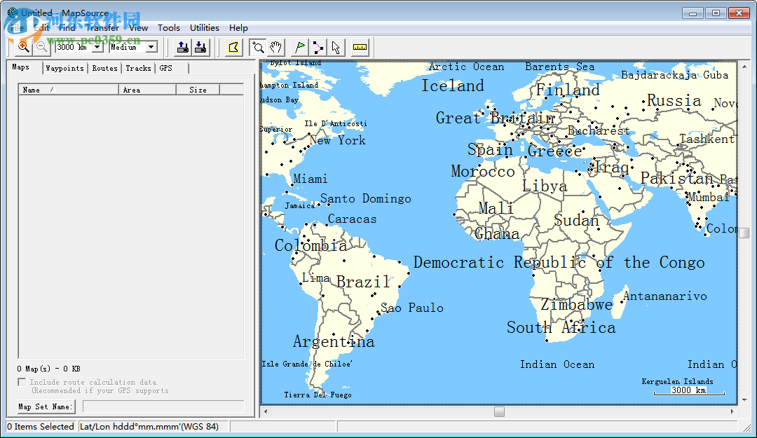 gps数据处理软件(MapSource)下载 6.9 汉化免费版