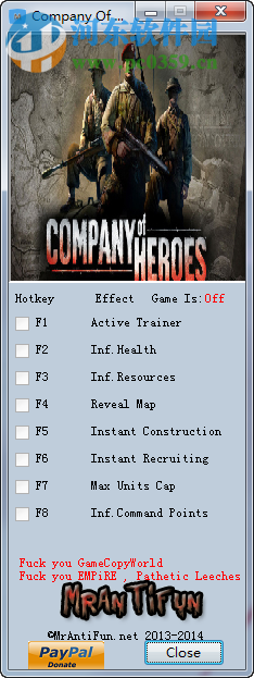 英雄连通用七项修改器下载 2.700.2.42 绿色免费版