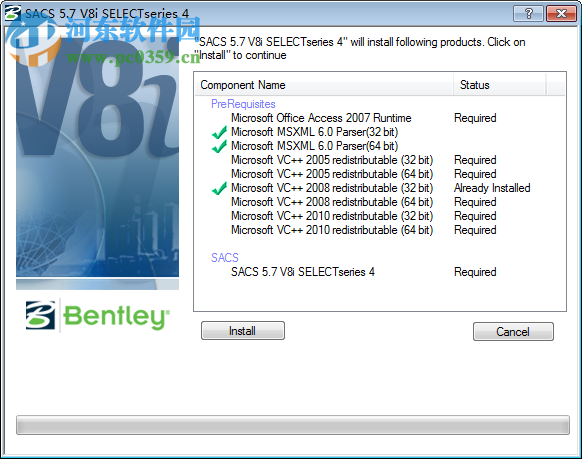 Bentley SACS V8i下载(SELECTSeries 4) 05.06.02.03 免费版