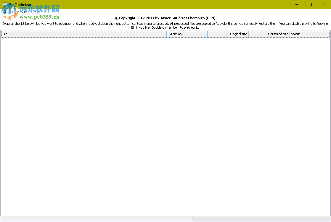 文件批量<a href=/zt/yasuo/ target=_blank class=infotextkey>压缩工具</a>(File Optimizer)