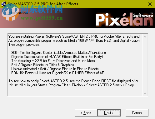 AECC香料转场插件SpiceMaster 2.5 简体中文版