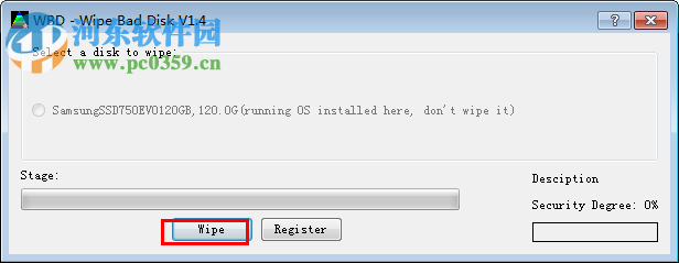 硬盘坏道修复软件(Wipe Bad Disk)下载 1.4  免费版
