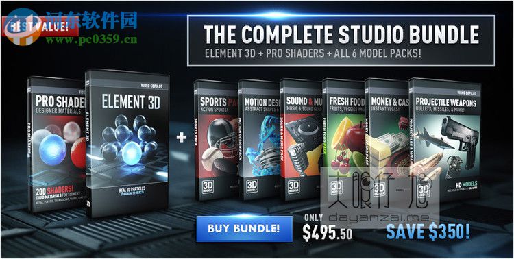 video copilot element 3d(After Effects增强插件) 2.2.2140 64位绿色版