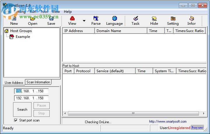 网络主机扫描(HostScan) 1.6 汉化版