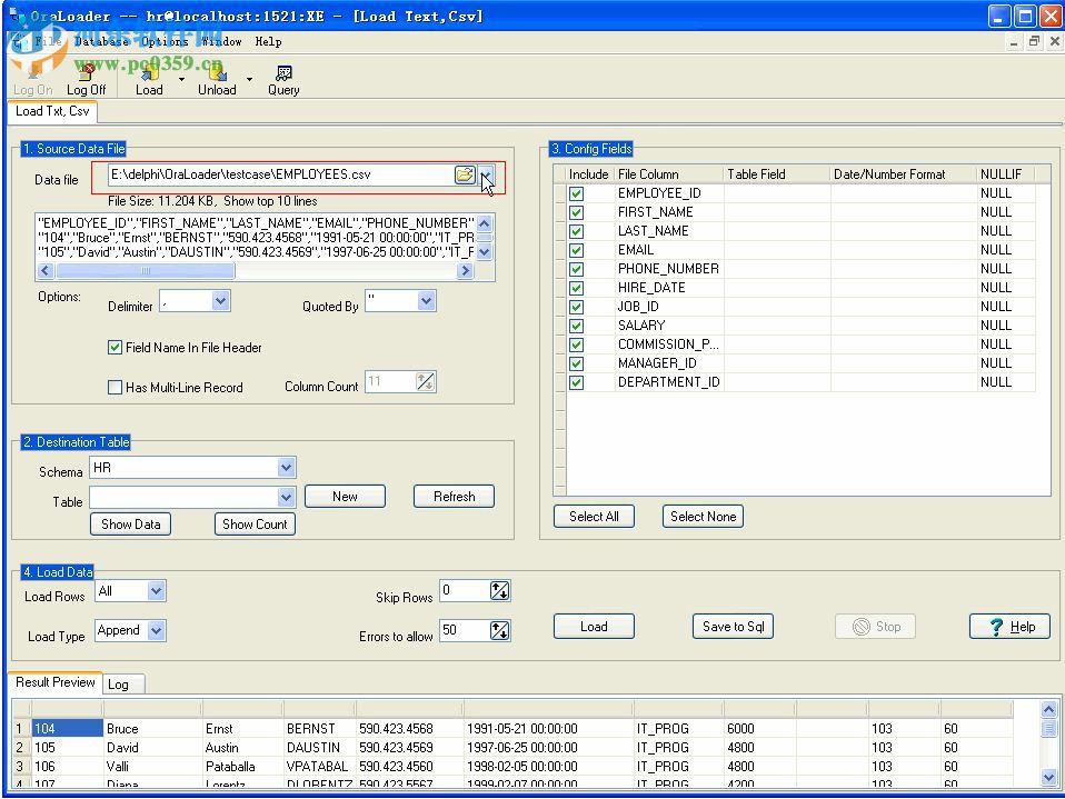 OraLoader(Oracle数据导入/导出软件)