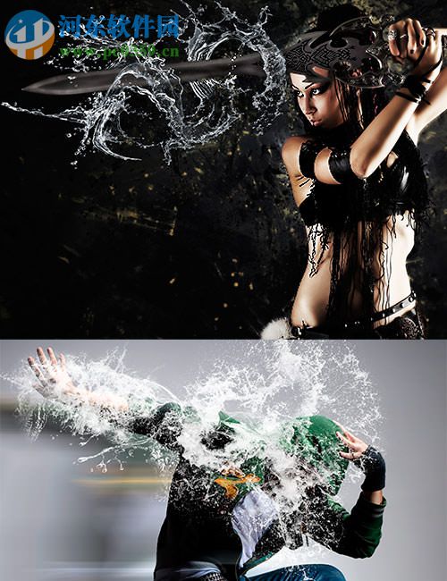 64种PS高清水花笔刷打包下载 免费版