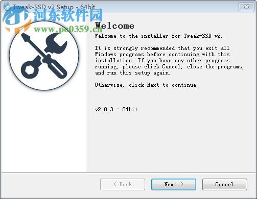 ssd固态硬盘优化工具(Tweak SSD) 2.0.3 免费版