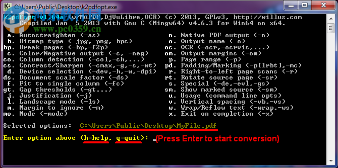 k2pdfopt GUI(Kindle的PDF转换器) 2.4 官方最新版
