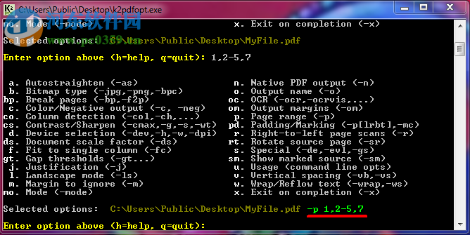 k2pdfopt GUI(Kindle的PDF转换器) 2.4 官方最新版