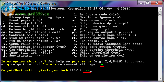 k2pdfopt GUI(Kindle的PDF转换器) 2.4 官方最新版