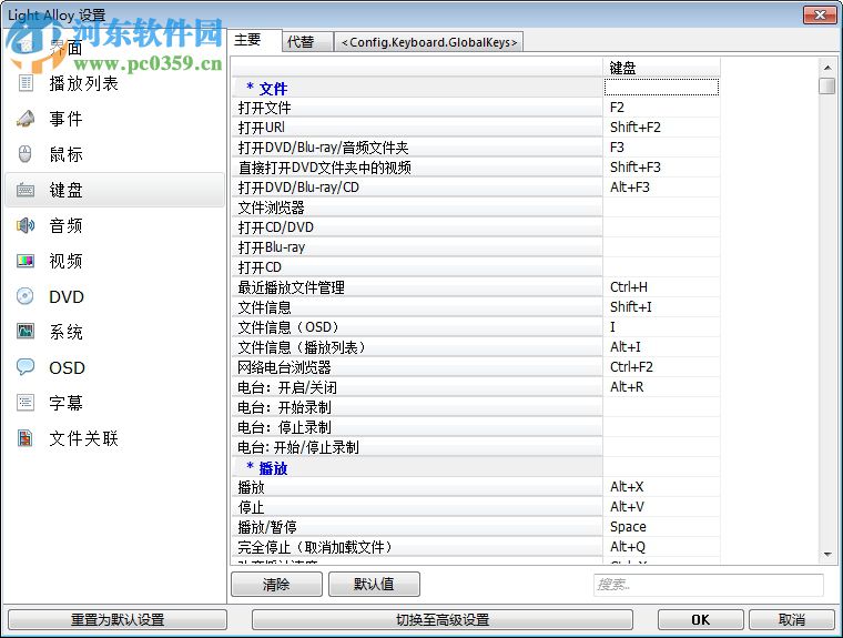 高清播放器下载(Light Alloy) 4.10.2 Build 3317汉化绿色版