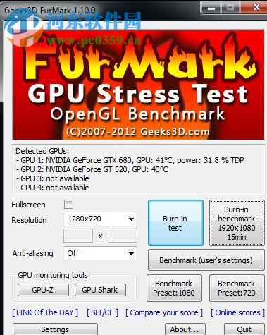显卡性能测试工具(Furmark) 1.20.6.0 免费版