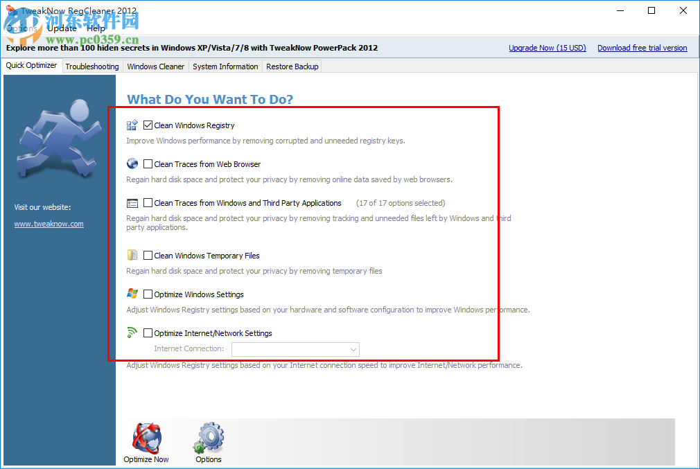 TweakNow RegCleaner Pro 7.2.6.0 绿色版